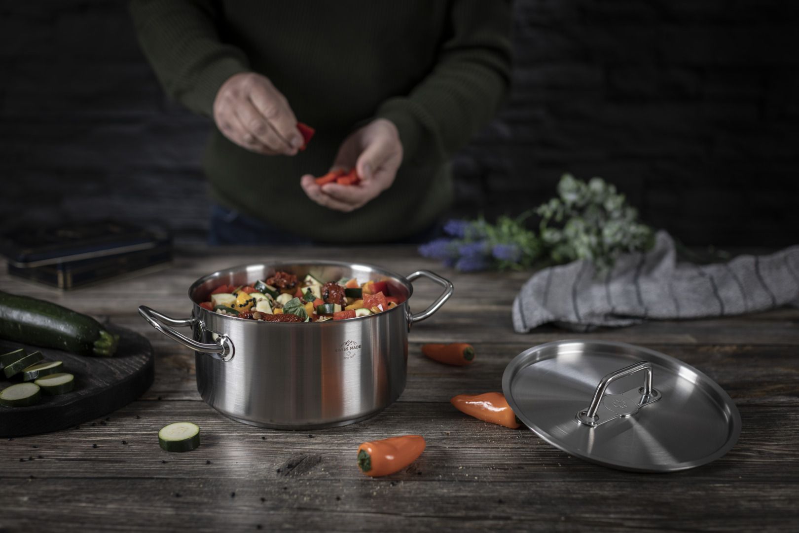 قابلمه استیل 24 سانت، 9لیتری مدل Montreux - تصویر 5