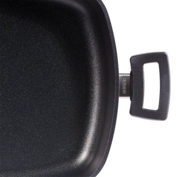 قابلمه مربع گود درب شيشه اي با دسته ثابت - تصویر 3